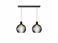Lucide mikaela hanglamp 35 cm e27 zwart - afbeelding 1 van  3
