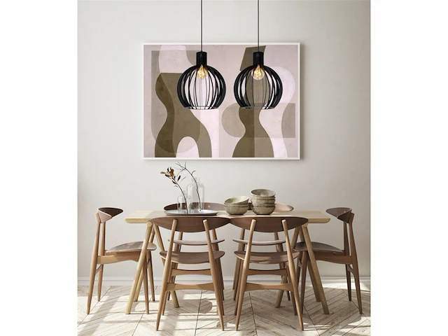 Lucide mikaela hanglamp 35 cm e27 zwart - afbeelding 3 van  3