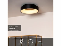 Lucide mirage plafonnière 38 cm led dimb. 1x22w 2700k zwart - afbeelding 3 van  4