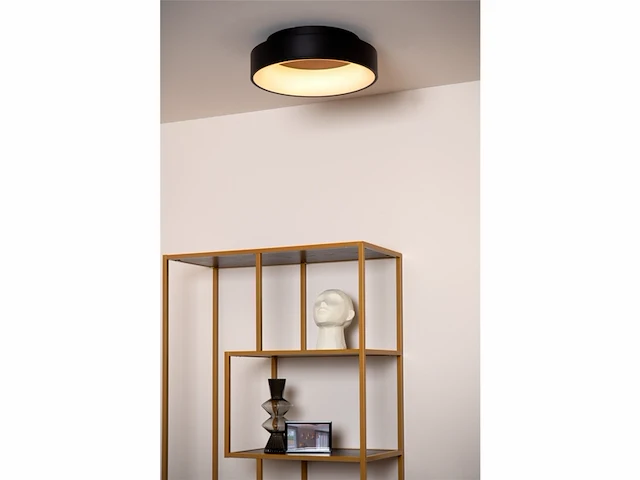 Lucide mirage plafonnière 38 cm led dimb. 1x22w 2700k zwart - afbeelding 4 van  4