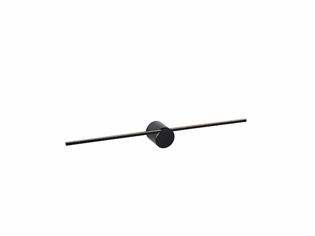 Lucide mizar wandlamp badkamer led dimb. 1x6w 2700k ip44 zwart - afbeelding 1 van  3