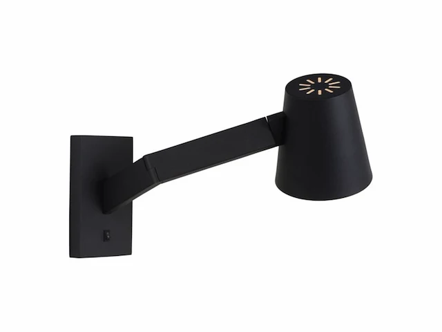 Lucide mizuko wandlamp 1xe14 zwart - afbeelding 2 van  3