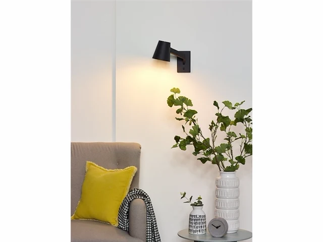 Lucide mizuko wandlamp 1xe14 zwart - afbeelding 3 van  3