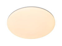 Lucide olson plafondlamp badkamer 45 cm led cct 1x45w 3000k/6500k ip44 opaal - afbeelding 1 van  4