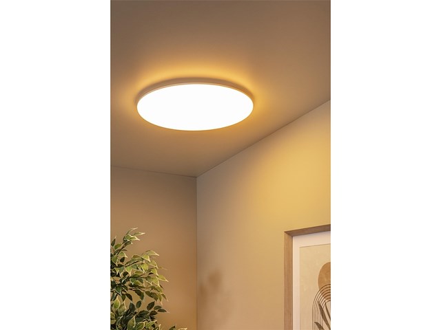 Lucide olson plafondlamp badkamer 45 cm led cct 1x45w 3000k/6500k ip44 opaal - afbeelding 4 van  4