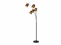 Lucide rankos - vloerlamp - 5xe14 - zwart - afbeelding 1 van  3