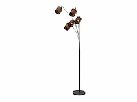 Lucide rankos - vloerlamp - 5xe14 - zwart - afbeelding 2 van  3