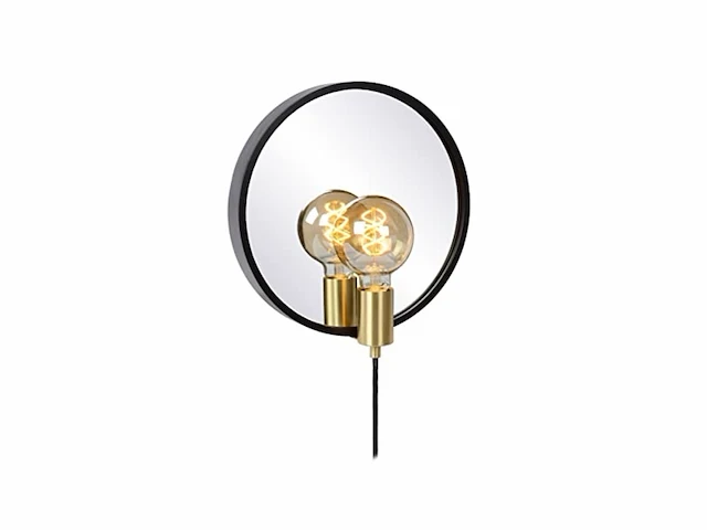 Lucide reflex spiegellamp 31 cm 1xe27 zwart - afbeelding 1 van  3
