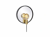 Lucide reflex spiegellamp 31 cm 1xe27 zwart - afbeelding 1 van  3
