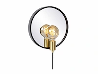Lucide reflex spiegellamp 31 cm 1xe27 zwart - afbeelding 2 van  3