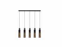 Lucide rex hanglamp 4xe27 fume - afbeelding 1 van  2