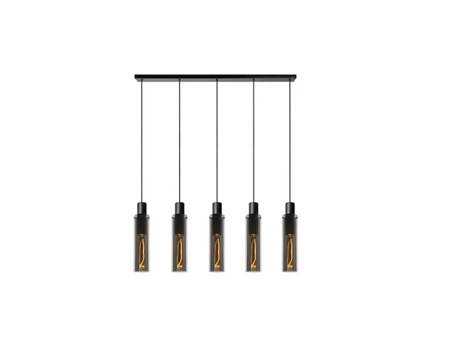 Lucide rex hanglamp 4xe27 fume - afbeelding 2 van  2