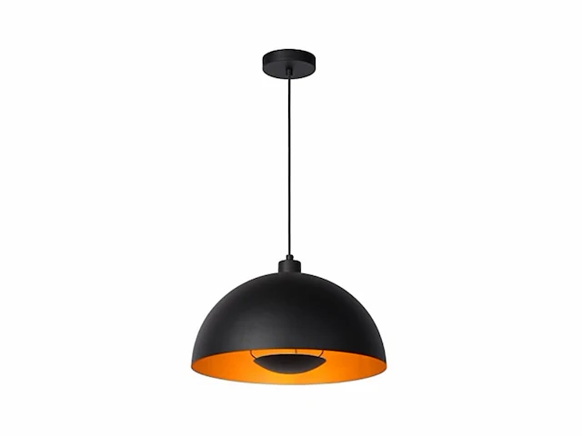 Lucide siemens pendant lights diameter 40 cm 1 x e27 zwart - afbeelding 1 van  3