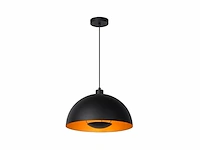 Lucide siemens pendant lights diameter 40 cm 1 x e27 zwart - afbeelding 1 van  3