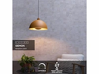 Lucide siemon hanglamp 40 cm 1xe27 okergeel - afbeelding 3 van  4