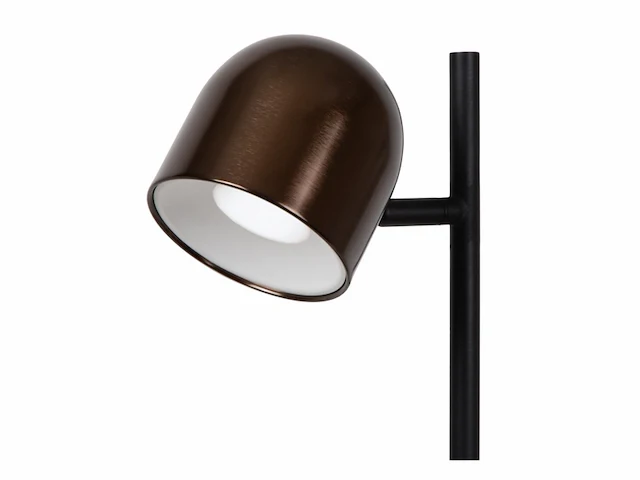 Lucide skanska rech oplaadbare vloerlamp binnen/buiten accu/batterij 23 cm led dimbaar ip44 koffie - afbeelding 2 van  3