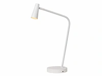 Lucide stirling - oplaadbare bureaulamp - accu/batterij - led 3 stepdim - 1x3w 2700k - wit - afbeelding 1 van  4
