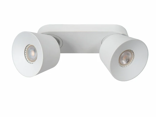 Lucide trigono plafondspot 2xgu10 wit - afbeelding 2 van  4