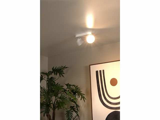 Lucide trigono plafondspot 2xgu10 wit - afbeelding 4 van  4