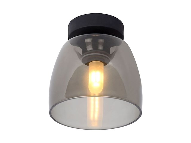 Lucide tyler plafondlamp badkamer zwart - afbeelding 1 van  3