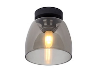 Lucide tyler plafondlamp badkamer zwart - afbeelding 1 van  3