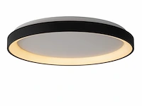 Lucide vidal plafondlamp 48 cm led dimbaar 1x38w 2700k zwart - afbeelding 1 van  3
