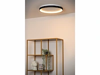 Lucide vidal plafondlamp 48 cm led dimbaar 1x38w 2700k zwart - afbeelding 3 van  3