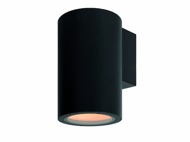 Lucide volantis wandspot / wandlamp binnen/buiten 1xe27 ip54 zwart - afbeelding 1 van  3