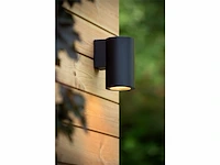 Lucide volantis wandspot / wandlamp binnen/buiten 1xe27 ip54 zwart - afbeelding 3 van  3