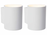 Lucide xera wandlamp ø 8 cm 1xg9 wit (2x) - afbeelding 1 van  2