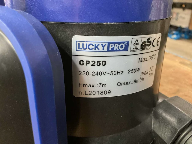 Lucky pro gp250 dompelpomp - afbeelding 4 van  4
