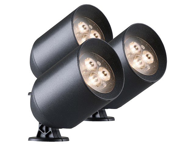 Ludeco tuinspot stig startersset zwart 3 stuks - afbeelding 1 van  2