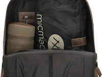 Luiertas rugzak, micmac bags, cote d'azur, donkertaupe - afbeelding 8 van  9