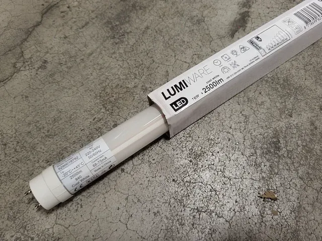 Lumiware - ledtube 1200mm uo 16w 840 t8 - doos á 10 stuks led tl-lichtbronnen (24x) - afbeelding 1 van  4