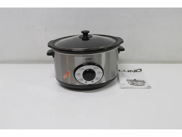 Lund slowcooker met timer 280w 4,5l zilver - afbeelding 3 van  3