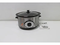 Lund slowcooker met timer 280w 4,5l zilver - afbeelding 3 van  3