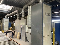 Lutec lasdamp afzuigfilter installatie
