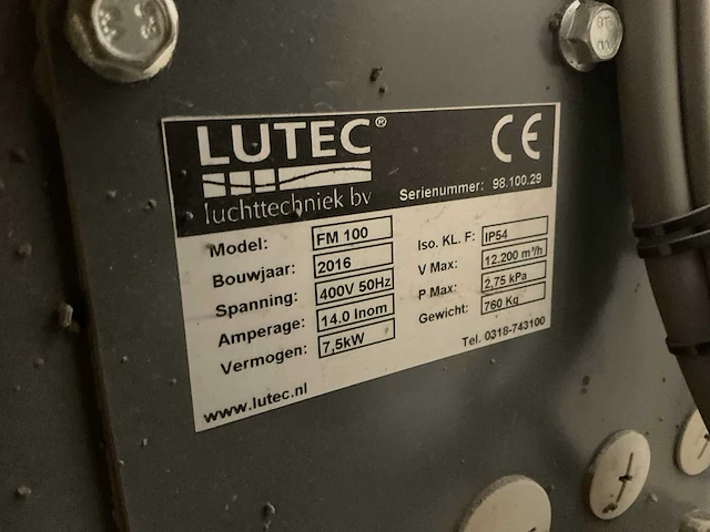 Lutec lasdamp afzuigfilter installatie - afbeelding 5 van  5