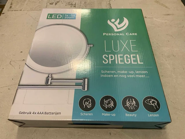 Lux led zoom spiegel (5x) - afbeelding 1 van  2