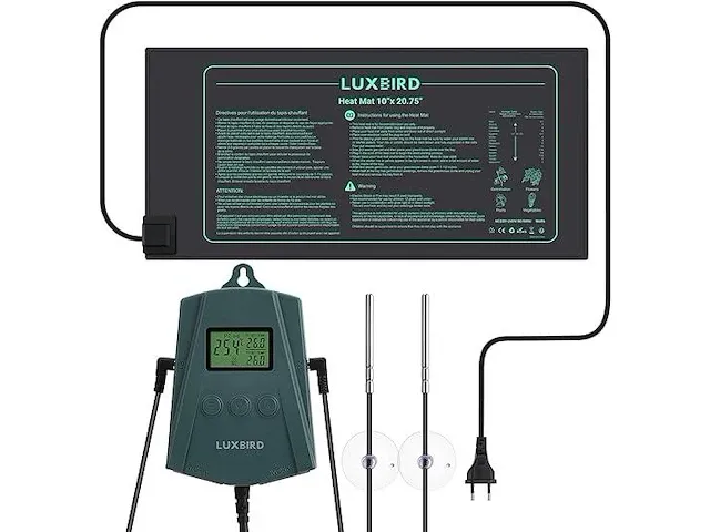 Luxbird zaailing-verwarmingsmat met thermostaatregelaar - afbeelding 1 van  4