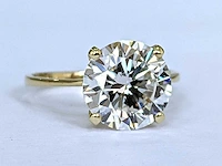 Luxe 18 krt gouden ring met diamant 4,80 crt - afbeelding 2 van  6