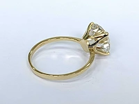 Luxe 18 krt gouden ring met diamant 4,80 crt - afbeelding 3 van  6