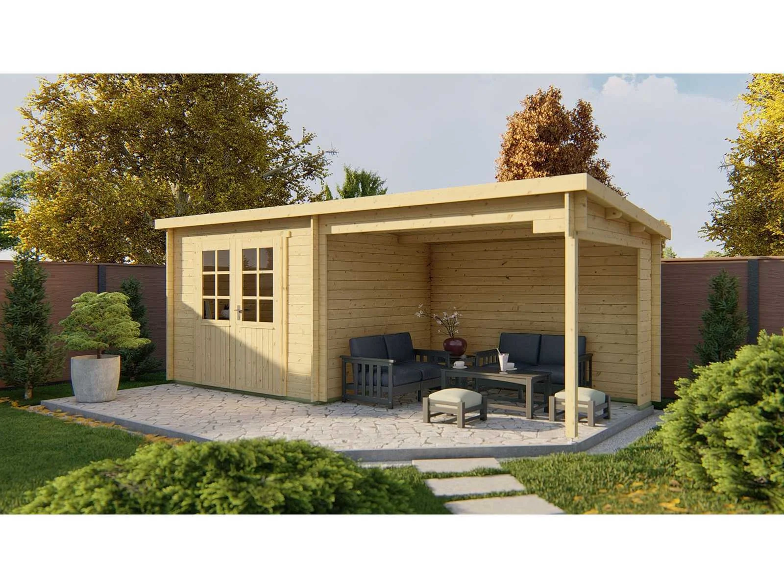 Luxe blokhutten en tuinhuizen en bouwmaterialen