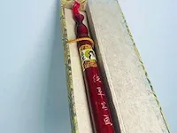 Luxe calligraphy set - kersenhouten penseel + chinese inktsteen - afbeelding 1 van  5