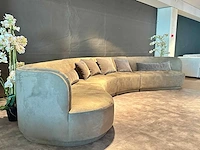 Luxe gebogen design bank