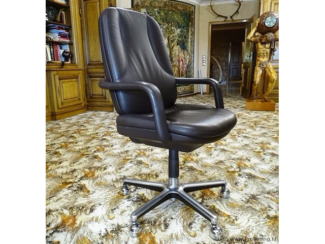 Luxe lederen bureaustoel - afbeelding 2 van  5