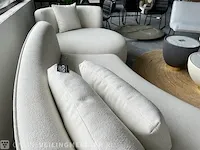 Luxe lounge bank in ivoor witte bouclé stof by italia, ivoor wit / goud, bouwjaar 2022 - afbeelding 6 van  11