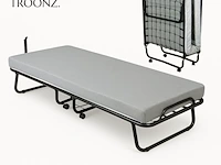 Luxe opklapbed, vouwbed met matras 80x190 troonz, venetia royal - afbeelding 1 van  3