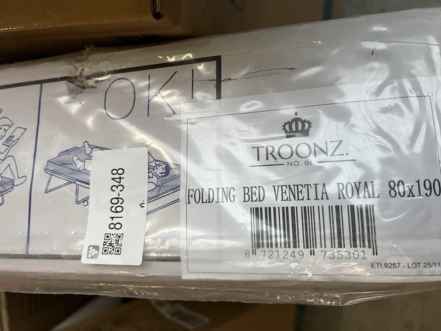 Luxe opklapbed, vouwbed met matras 80x190 troonz - afbeelding 4 van  5