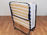 Luxe opklapbed/vouwbed met matras 90x190 cm troonz - afbeelding 1 van  2